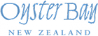 Oyster Bay logo with stylized blue text and New Zealand written below.